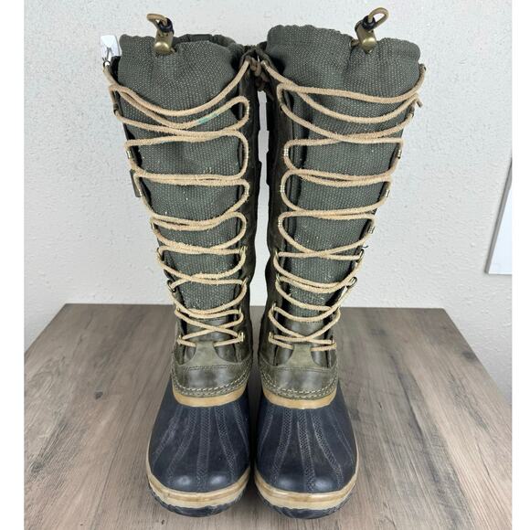 Sorel Conquest Carly II Green Women’s size 10 - Picture 3 of 9